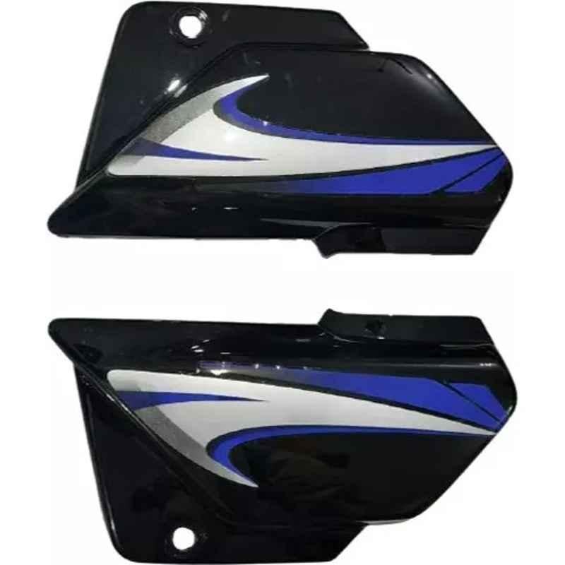 side panel for splendor black with blue sticker VSP  replacement bike spare part