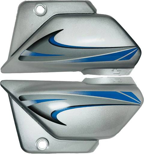 side panel for splendor silver with blue sticker VSP  replacement bike spare part